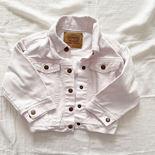 Levi’s Light Pink Denim Jacket • 4T - Yellow Clover Vintage Kids Clothes