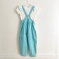 OshKosh Turquoise Stripe Bubble Overalls Set - Yellow Clover Vintage Kids Clothes