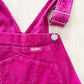 Vintage OshKosh Cranberry Cord Overalls