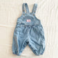 Vintage OshKosh Baby B’gosh Light Wash Denim Bubble Overalls