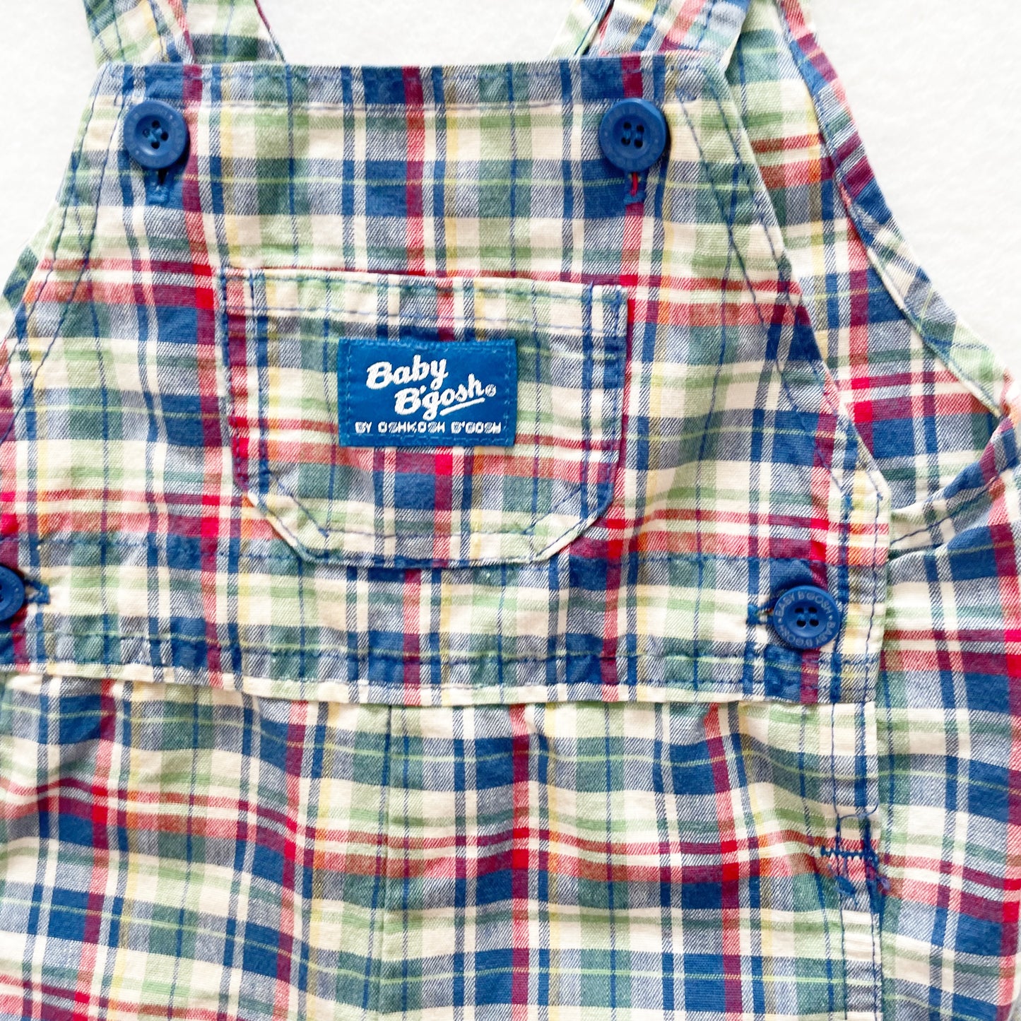 Baby B’gosh Plaid Shortalls