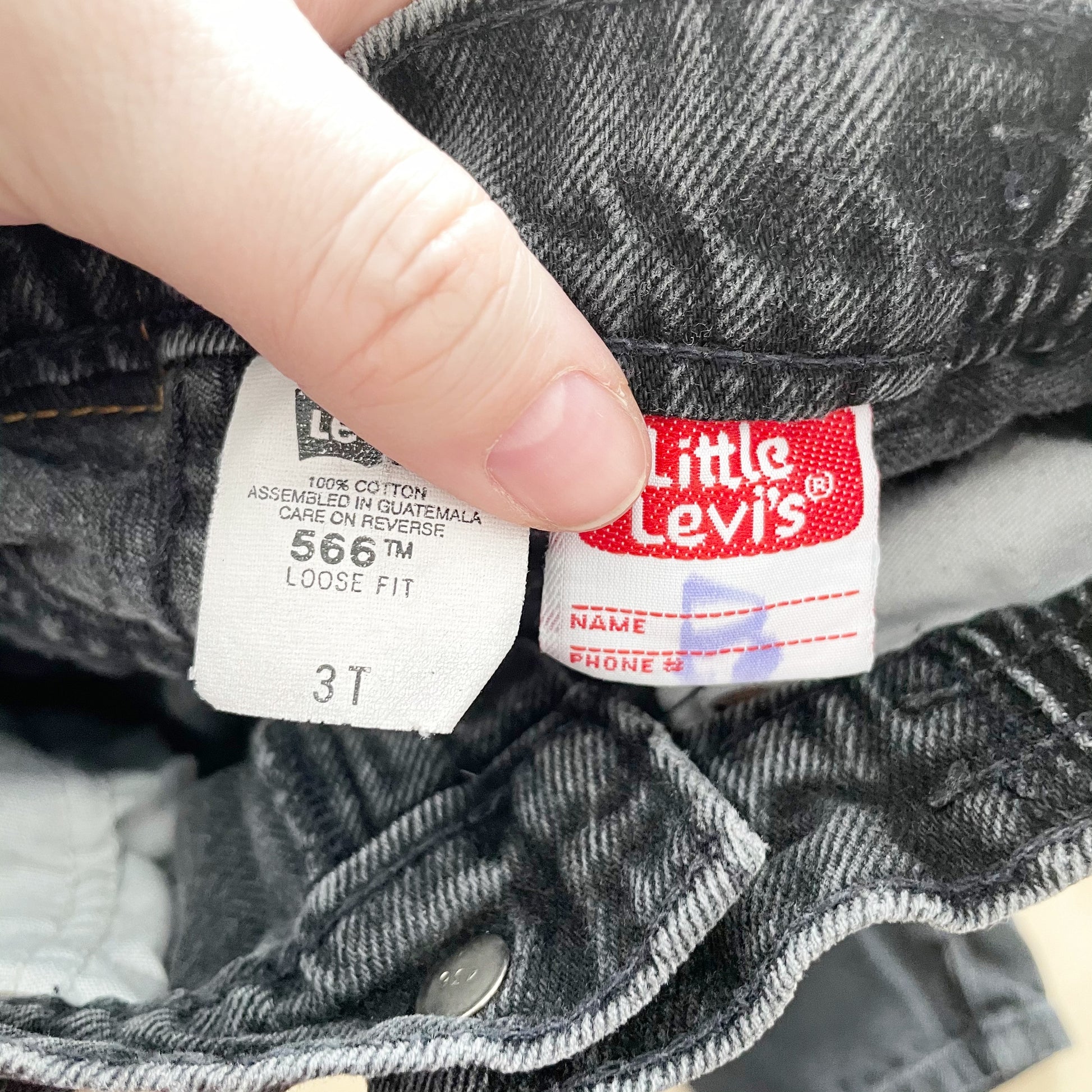 Vintage Levi’s 556 Orange Tab Jeans - Yellow Clover Vintage Kids Clothes
