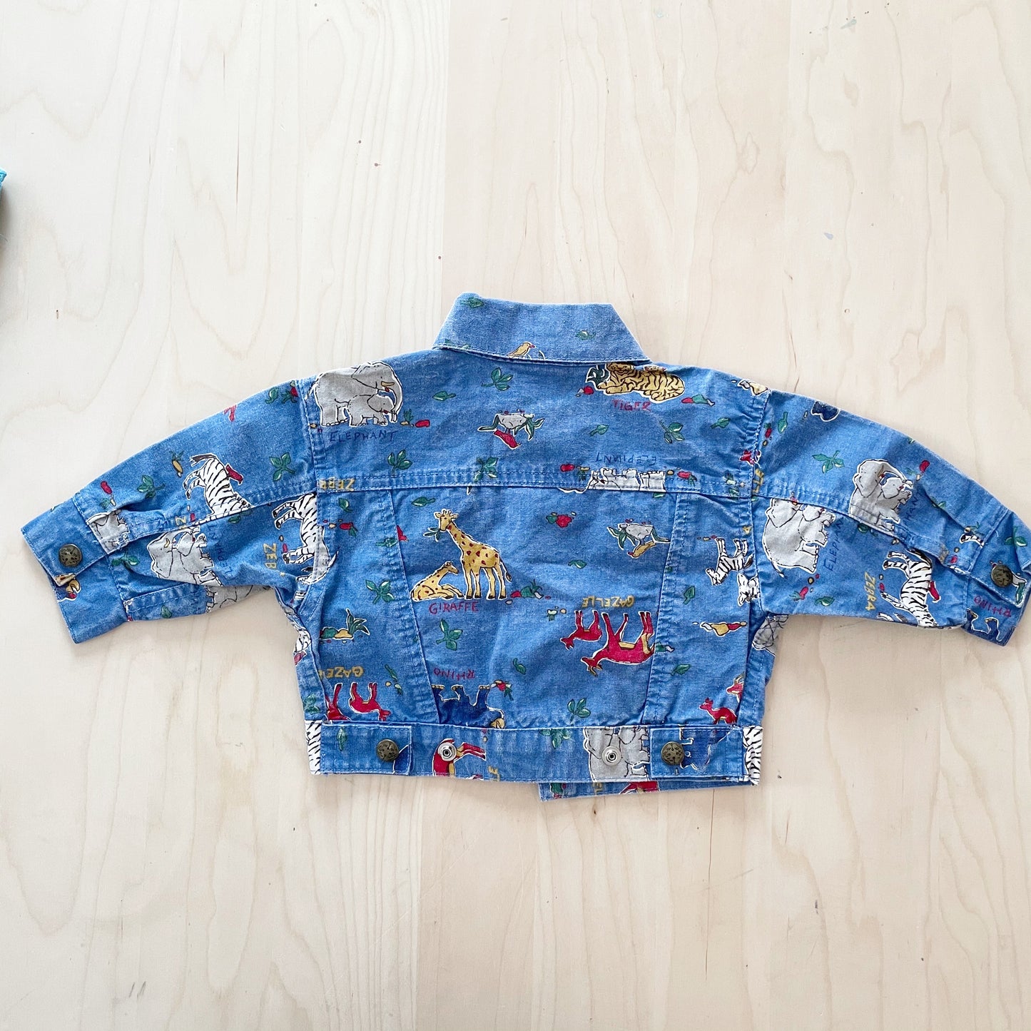 Vintage Baby B’gosh Safari Animal Jacket - Yellow Clover Vintage Kids Clothes