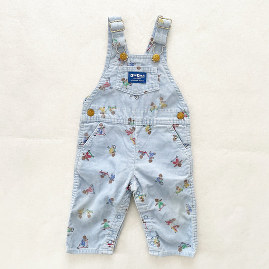 OshKosh Play Time Bears Overalls - Yellow Clover Vintage Kids Clothes