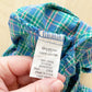 Vintage OshKosh Plaid Button Front Shortalls