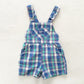 OshKosh Plaid Shortalls - Yellow Clover Vintage Kids Clothes