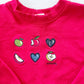 OshKosh Apples and Hearts Sweatshirt - Yellow Clover Vintage Kids Clothes