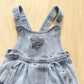 Vintage Guess Light Wash Button Overalls - Yellow Clover Vintage Kids Clothes