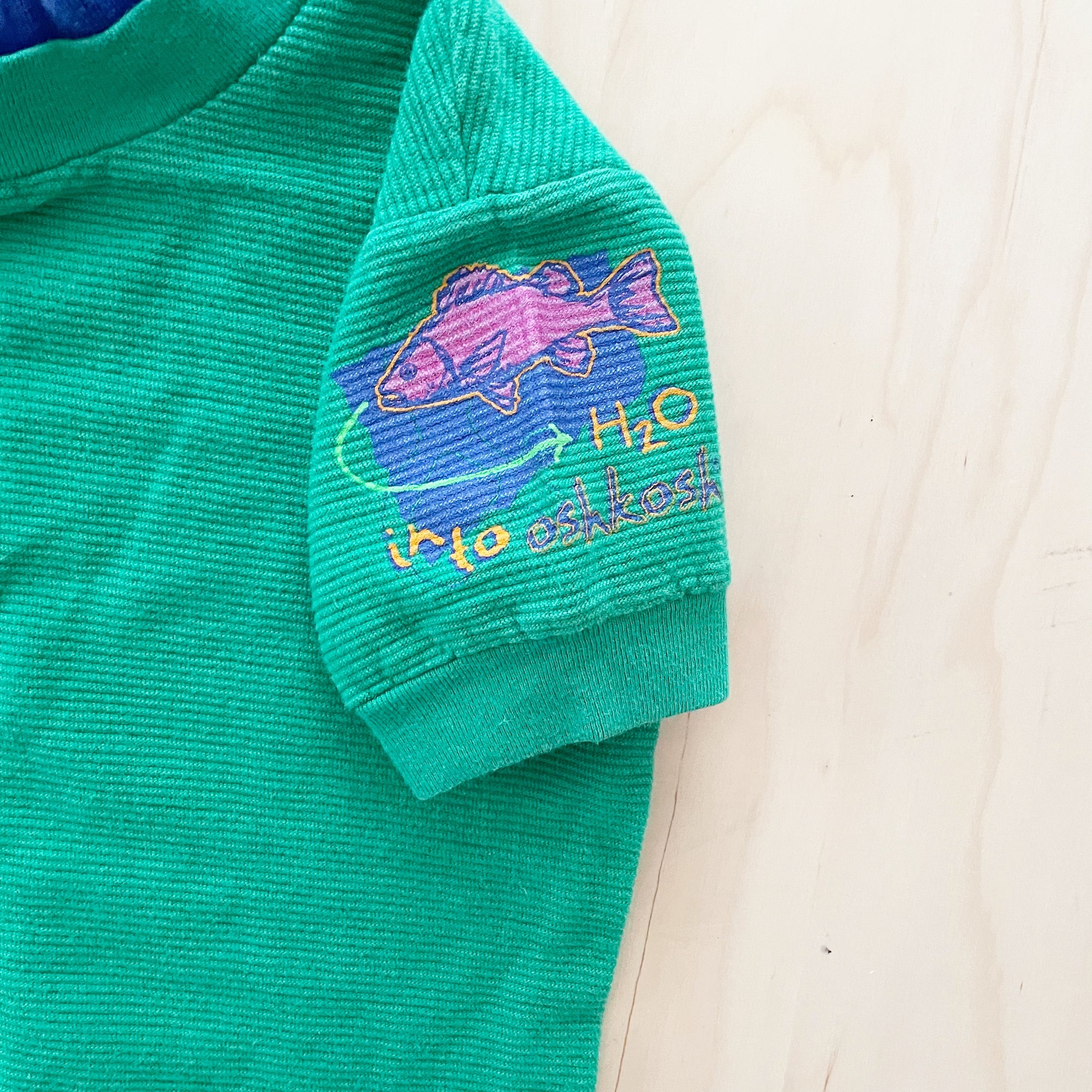 OshKosh H20 Fish Tee - Yellow Clover Vintage Kids Clothes