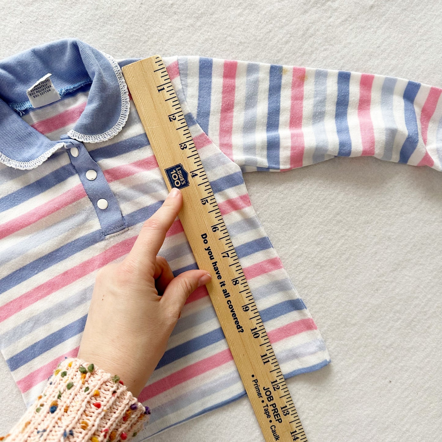 Garanimals Pastel Striped Polo - Yellow Clover Vintage Kids Clothes