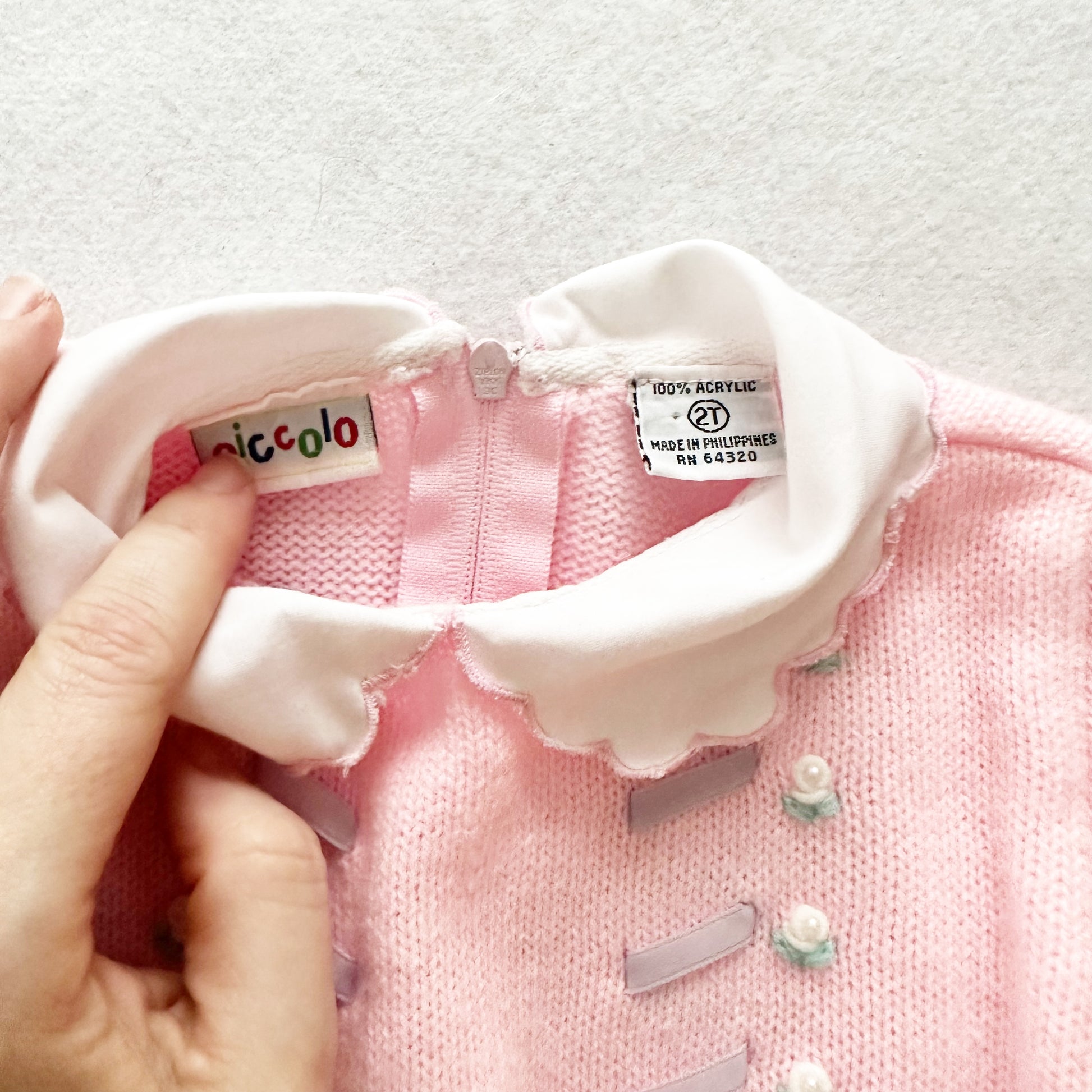 Piccolo Ballet Sweater Tunic - Yellow Clover Vintage Kids Clothes