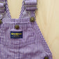 OshKosh Purple Hickory Striped Shortalls
