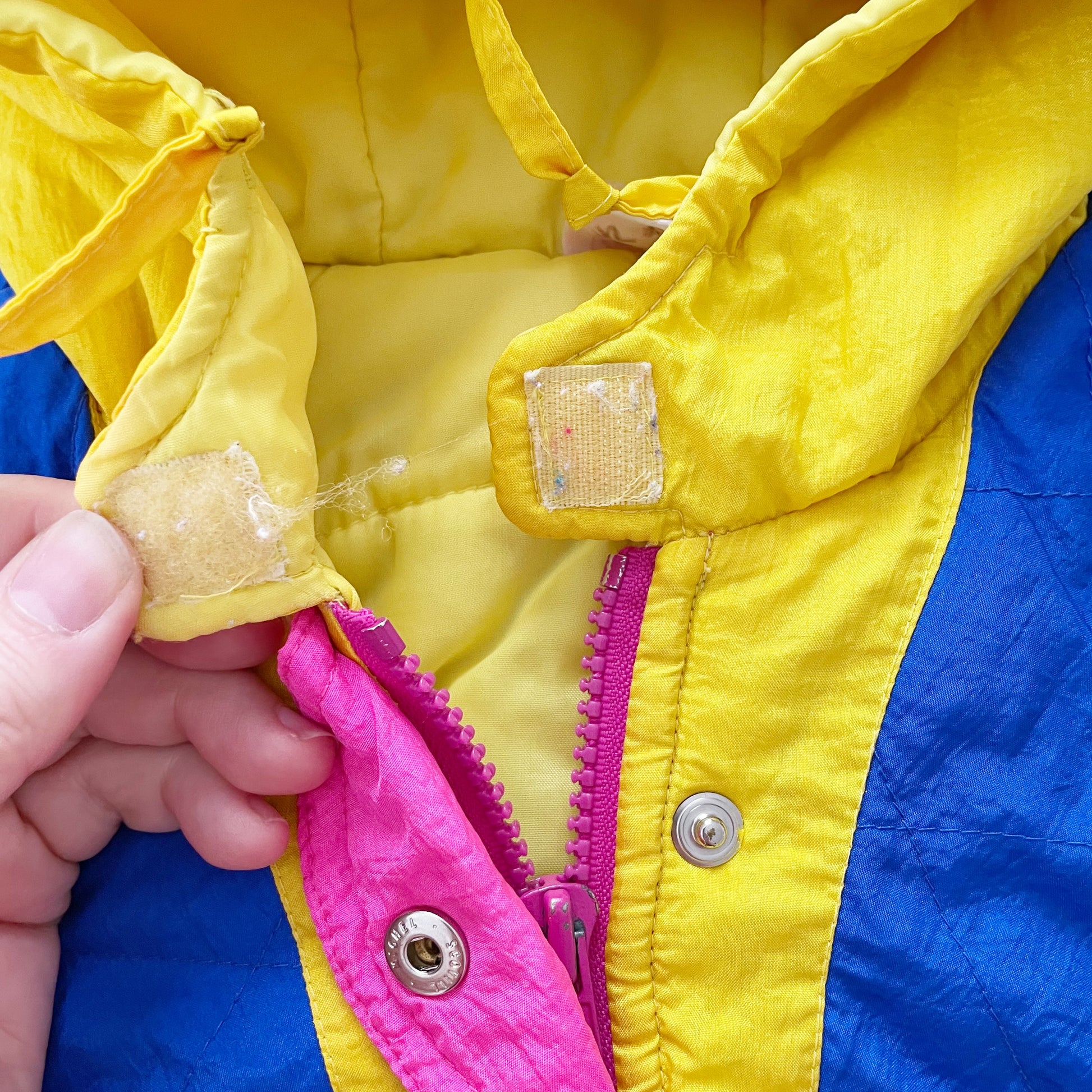 OshKosh Colorblock Ski Jacket - Yellow Clover Vintage Kids Clothes