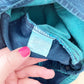OshKosh Teal Wash Pocket Skirtall - Yellow Clover Vintage Kids Clothes