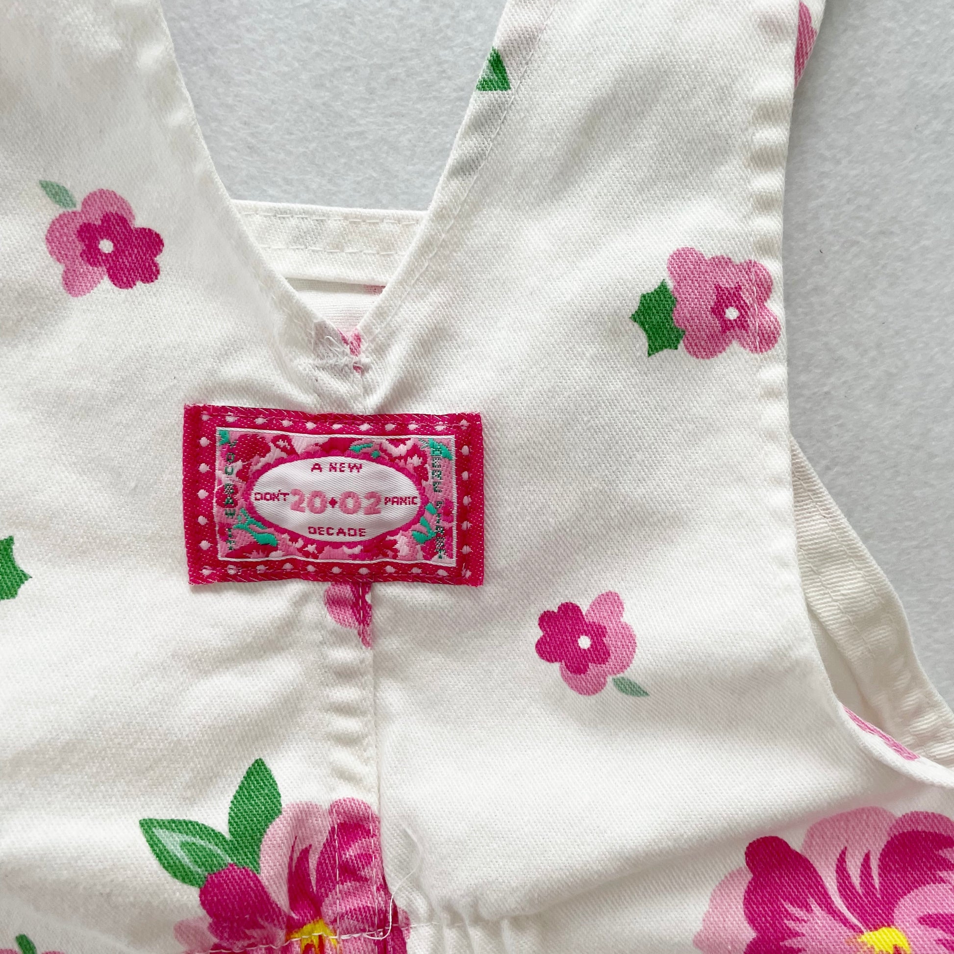 OshKosh Hibiscus Floral Overalls - Yellow Clover Vintage Kids Clothes
