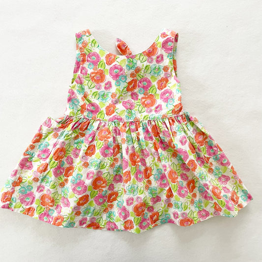 OshKosh Floral Tie Back Top - Yellow Clover Vintage Kids Clothes