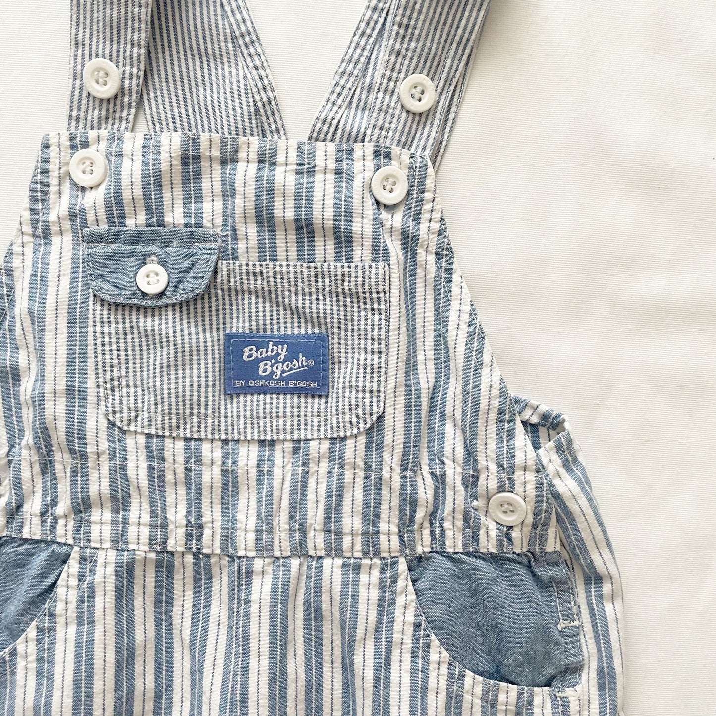 Baby B’gosh Light Blue Stripe Overalls