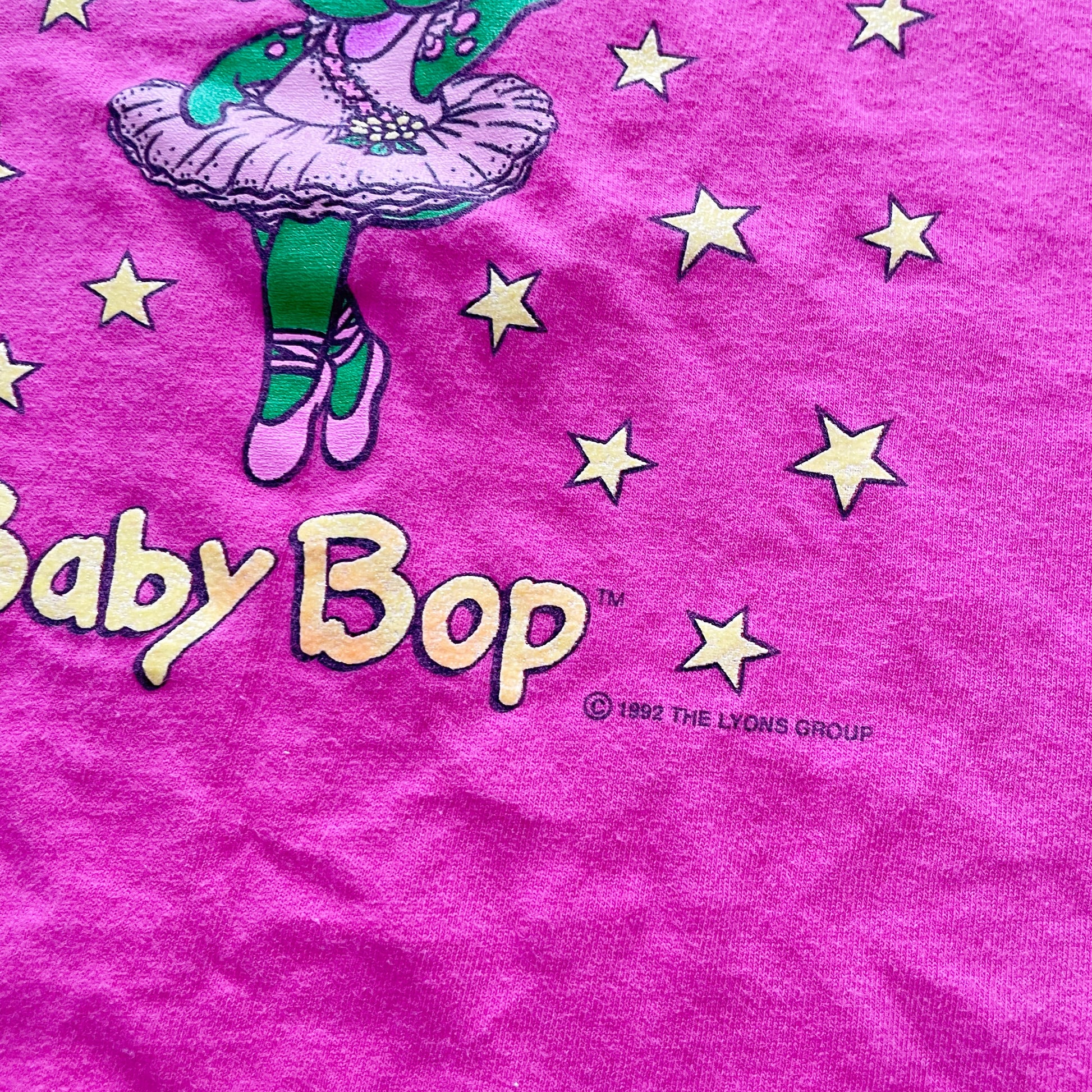 Baby Bop Graphic Tee - Yellow Clover Vintage Kids Clothes