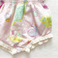 Pastel Print Sunsuit - Yellow Clover Vintage Kids Clothes