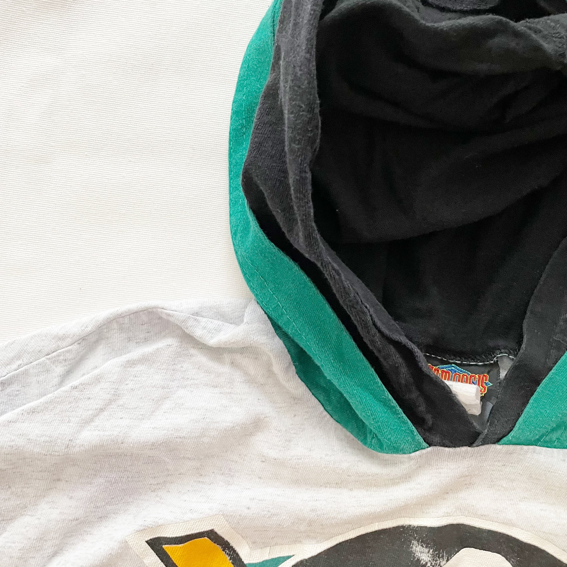 Adult Mighty Ducks Hooded Tee - Yellow Clover Vintage Kids Clothes