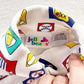 Jelly Beans Baseball Print Turtleneck Onesie - Yellow Clover Vintage Kids Clothes