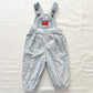 OshKosh Light Blue Striped Gingham Bubble Overalls