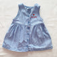Vintage OshKosh Baby B’gosh Tulip Embroidery Denim Dress