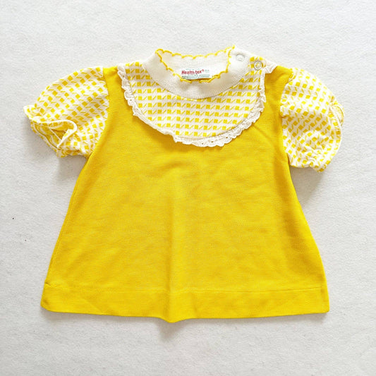Healthtex Yellow Girls Short Sleeve Swing Top
