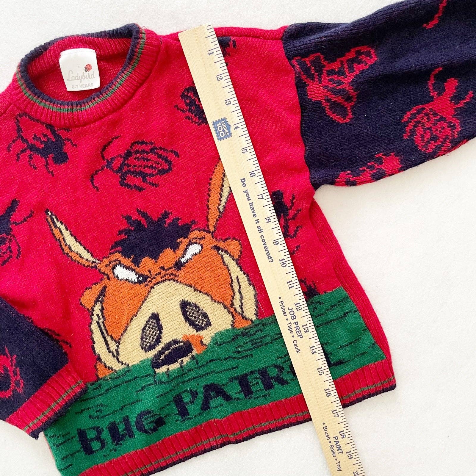 Vintage Disney The Lion King Pumba Sweater - Yellow Clover Vintage Kids Clothes