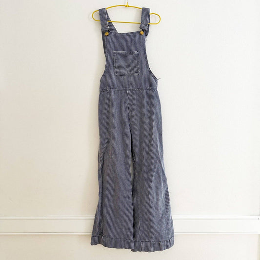70s Handmade Big Kids Overalls - Yellow Clover Vintage Kids Clothes