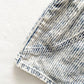 Vintage OshKosh Acid Wash Hickory Stripe Shortalls - Yellow Clover Vintage Kids Clothes