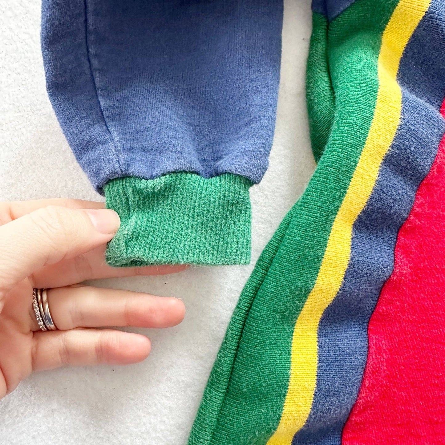Gymboree Colorblock Pullover Zip Sweatshirt - Yellow Clover Vintage Kids Clothes