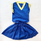 Vintage Kim Originals Blue Diamond Print Girls Cotton Dress