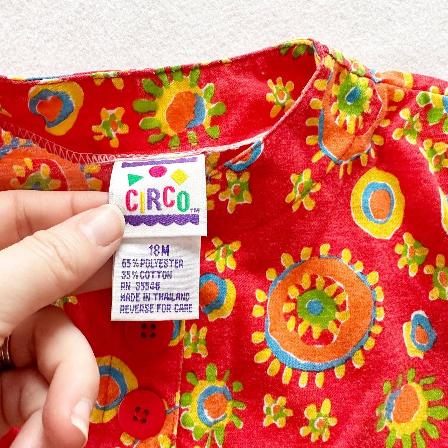 Vintage Circo 90s Fun Print Toddler Tunic Dress