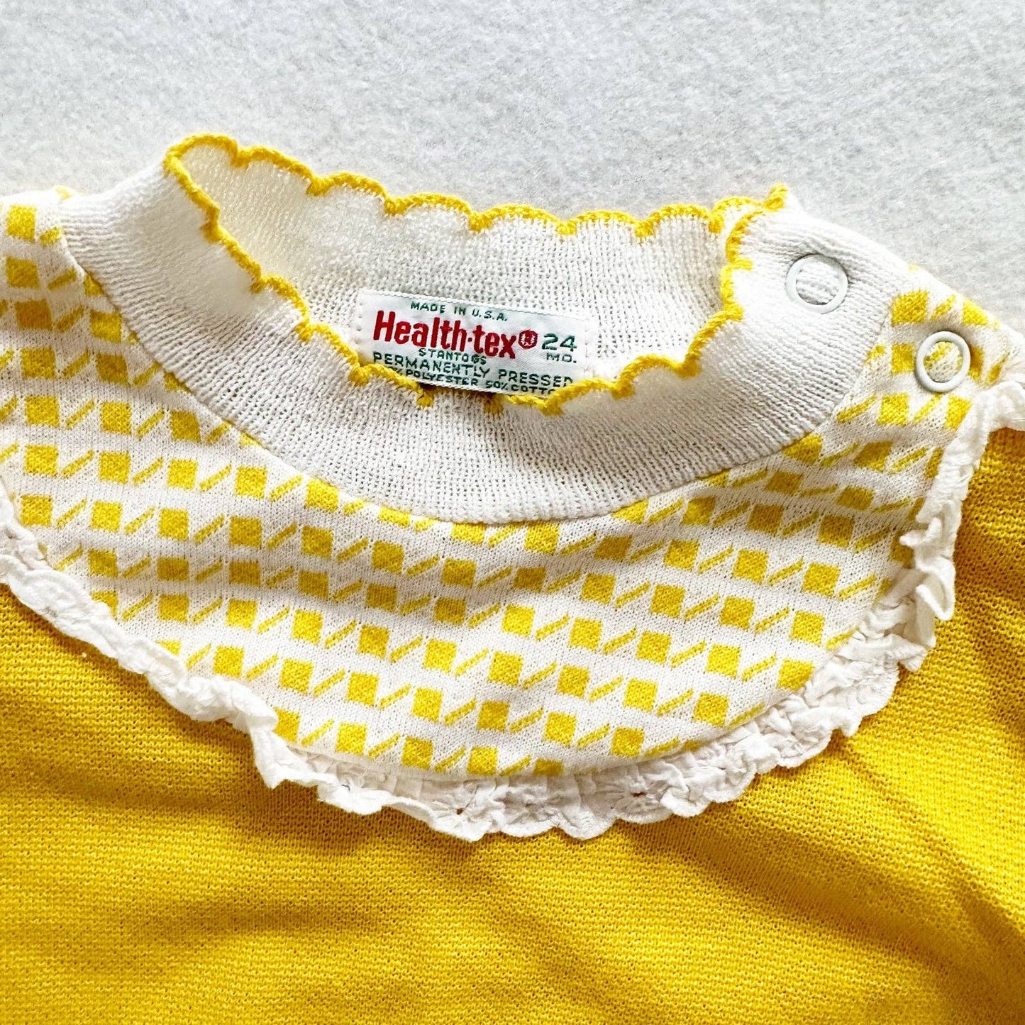 Healthtex Yellow Girls Short Sleeve Swing Top