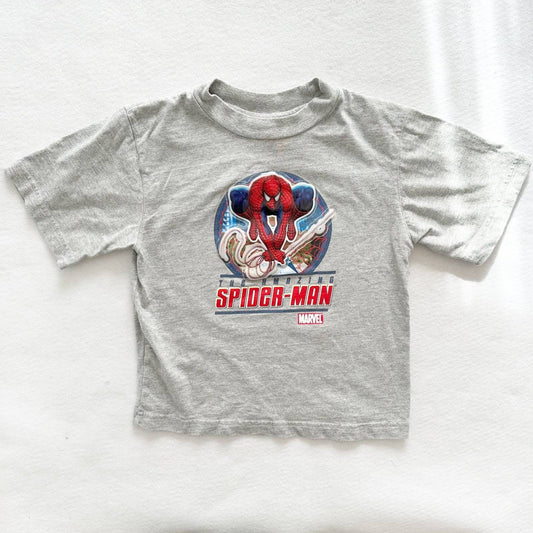 Amazing Spider-Man Puffy Graphic T-Shirt - Yellow Clover Vintage Kids Clothes