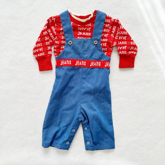 Healthtex Jeans Spell Out Top and Overalls