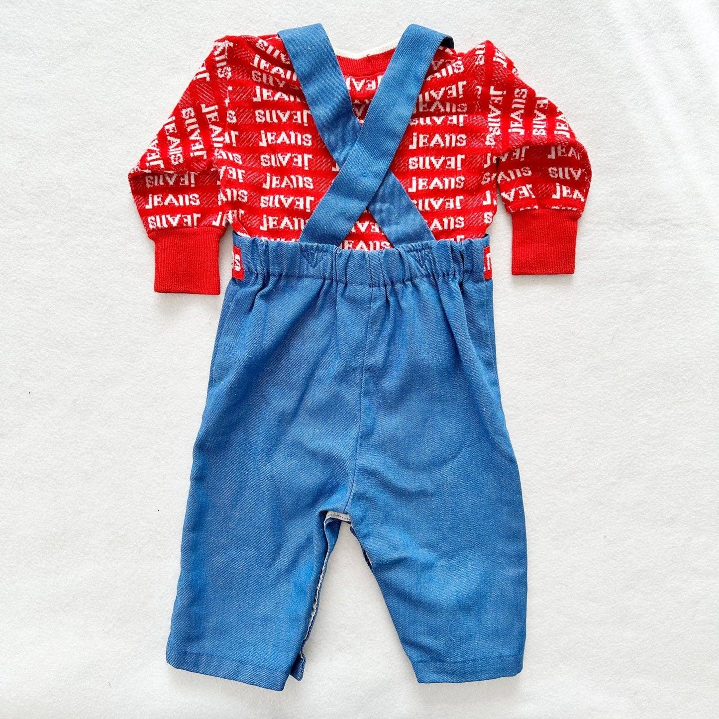Healthtex Jeans Spell Out Top and Overalls