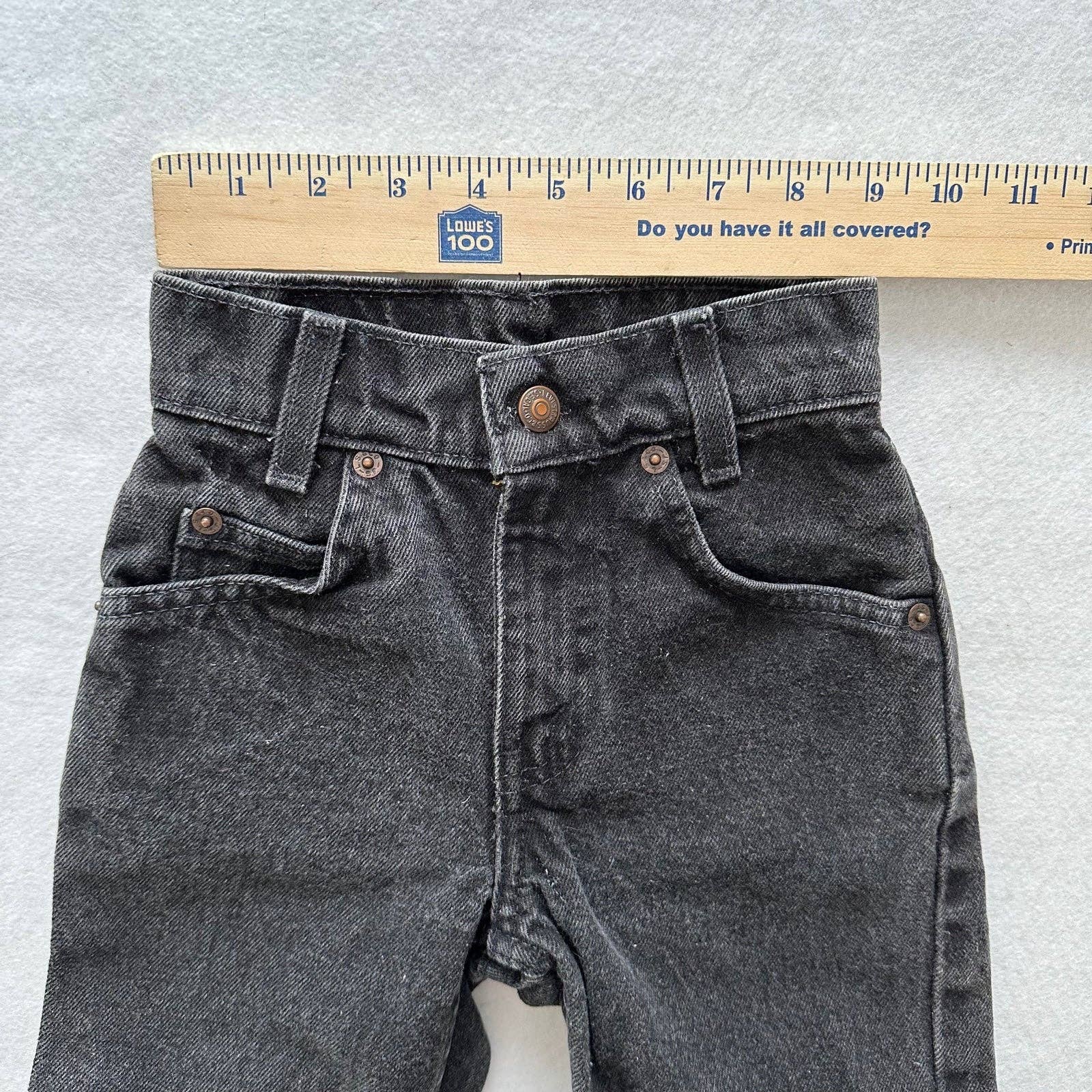 Vintage Black Levi’s Jeans with Orange Tab - Yellow Clover Vintage Kids Clothes
