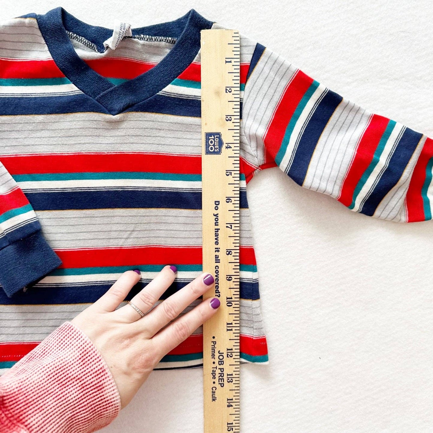 Garanimals Striped V Neck Long Sleeve Tee