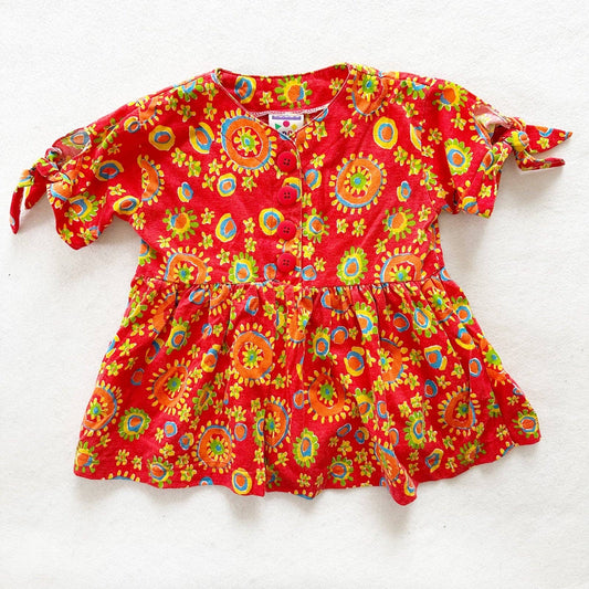 Vintage Circo 90s Fun Print Toddler Tunic Dress