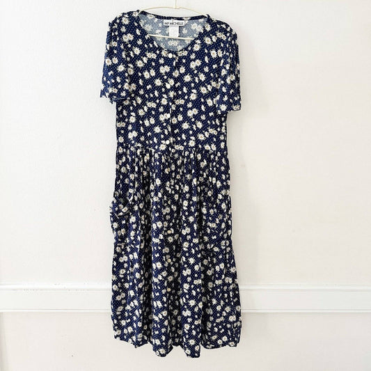 My Michelle Daisy Polka Dot Dress - Yellow Clover Vintage Kids Clothes