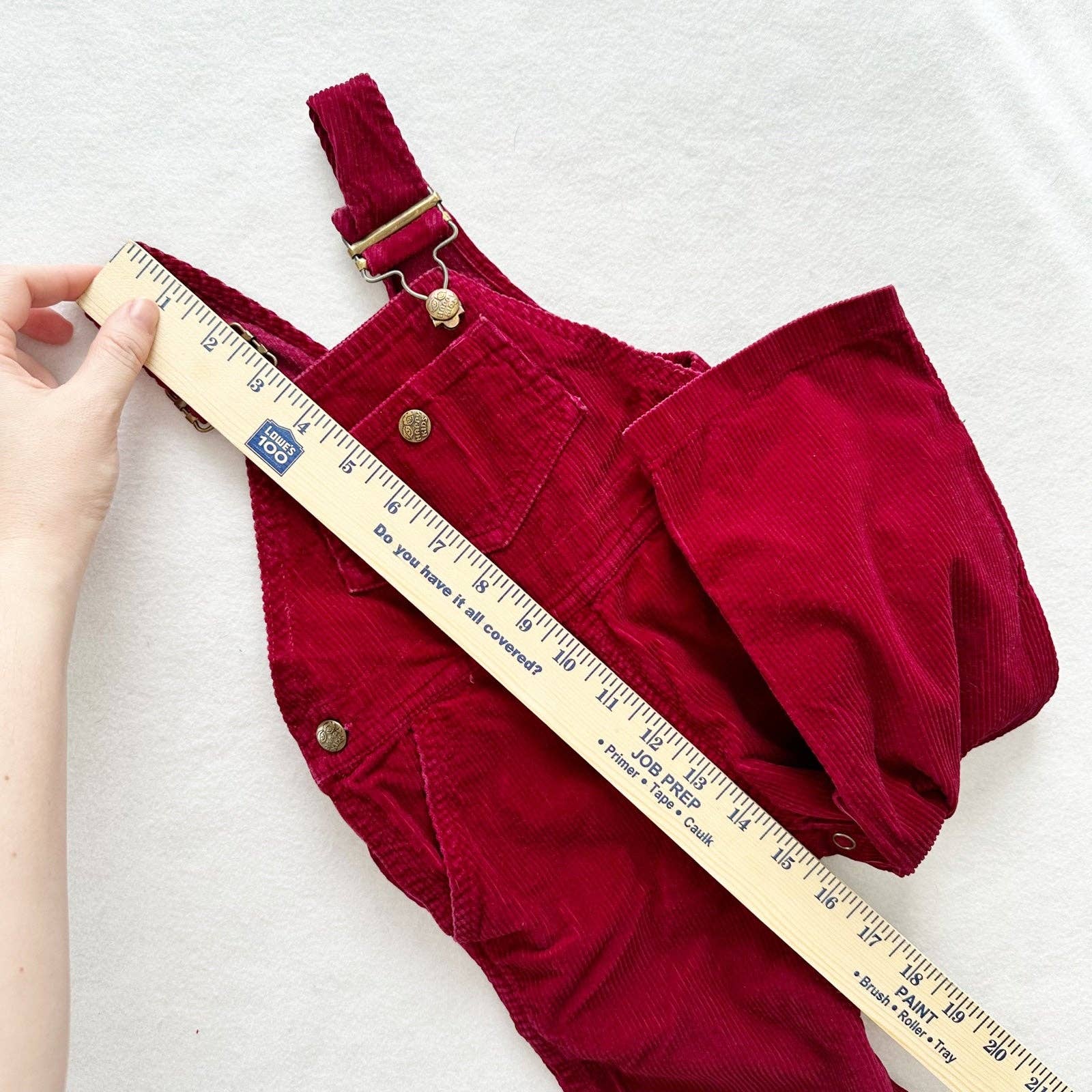 Vintage Happy Kids Cord Overalls: 12m - Yellow Clover Vintage Kids Clothes