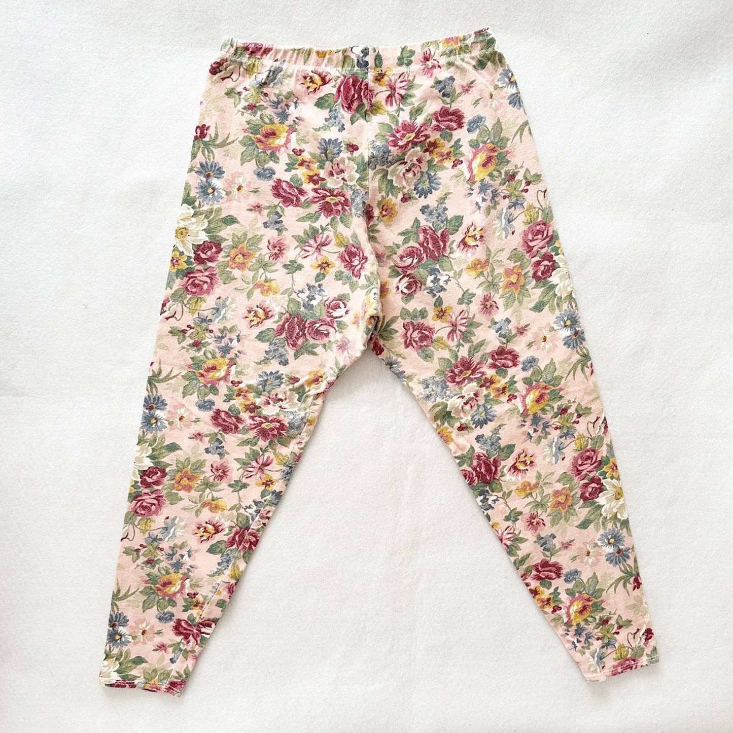 LA Movers Floral Stretch Leggings - Yellow Clover Vintage Kids Clothes