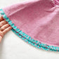 OshKosh Pink and Turquoise Polka Dot Bow Skirt - Yellow Clover Vintage Kids Clothes