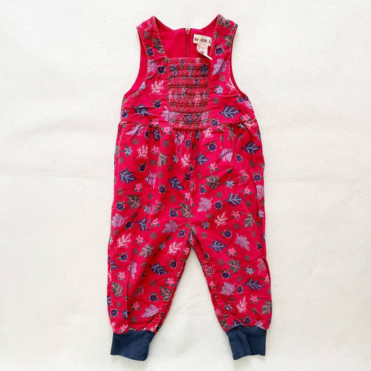 Vintage Gymboree Leaf Print Girls Romper