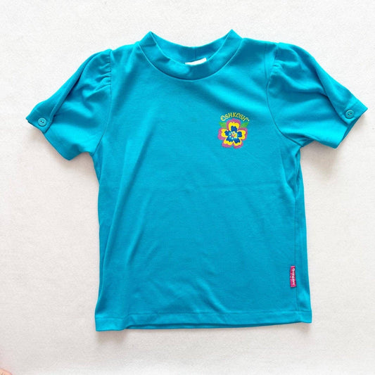 OshKosh Tropical Floral Layer Tee - Yellow Clover Vintage Kids Clothes