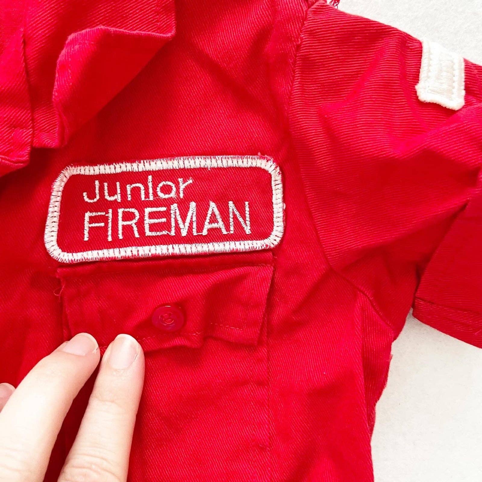 Certified Kid Junior Fireman Romper - Yellow Clover Vintage Kids Clothes