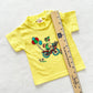 Goose Balloon Bicycle Graphic T-shirt - Yellow Clover Vintage Kids Clothes