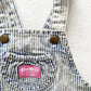 Vintage OshKosh Acid Wash Hickory Stripe Shortalls - Yellow Clover Vintage Kids Clothes